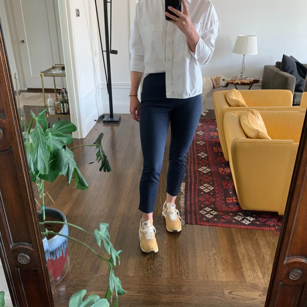 Everlane Side-Zip Stretch Cotton Pant